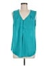 Daniel Rainn 100% Polyester Teal Sleeveless Blouse Size M - photo 1