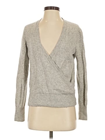 Madewell Wrap-Front Pullover Sweater in Coziest Yarn (view 1)