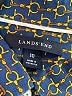 Lands' End Polka Dots Blue Long Sleeve Button-Down Shirt Size 10 - photo 7