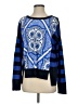 Adrienne Vittadini Paisley Blue Pullover Sweater Size S - photo 1