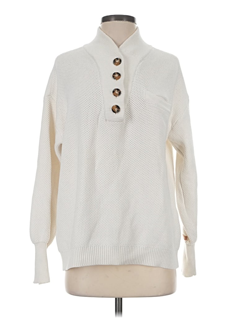 Pre-owned Lunya Pullover Sweater In Ivory