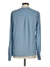 Parker 100% Polyester Blue Long Sleeve Blouse Size M - photo 2