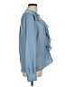 Parker 100% Polyester Blue Long Sleeve Blouse Size M - photo 4