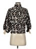 Line & Dot Animal Print Brown Cardigan Size S - photo 1