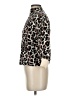 Line & Dot Animal Print Brown Cardigan Size S - photo 5
