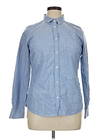 American Eagle Outfitters Long Sleeve Button-Down Shirt (view 1)