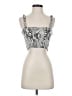 Paper Crane 100% Rayon Silver Tank Top Size S - photo 1