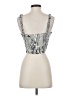 Paper Crane 100% Rayon Silver Tank Top Size S - photo 2
