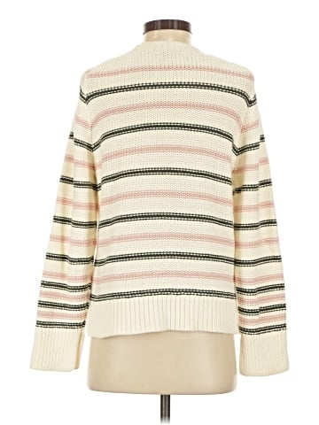 Madewell Cotton Crewneck Sweater in Stripe (view 2)