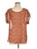 Daniel Rainn Orange Short Sleeve Blouse Size L - photo 1