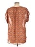 Daniel Rainn Orange Short Sleeve Blouse Size L - photo 2