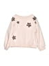 Crewcuts 100% Cotton Floral Pink Sweatshirt Size 4 - 5 - photo 1