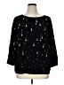 Chico's Stars Black Pullover Sweater Size XL - photo 1