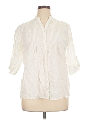 J. McLaughlin 3/4 Sleeve Button-Down Shirt (view 1)