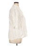 J. McLaughlin Ivory 3/4 Sleeve Button-Down Shirt Size XL - photo 4