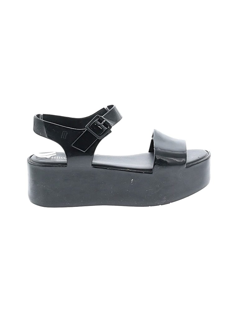 Pre-owned Melissa Sandals In Black