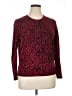 Croft & Barrow 100% Cotton Animal Print Red Pullover Sweater Size 1X - photo 1