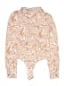 SO Animal Print Tan Long Sleeve Blouse Size M - photo 2