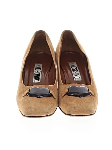 Moschino Vintage Suede Heels (view 2)