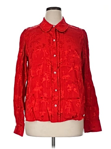 Maeve Long Sleeve Button-Down Shirt (view 1)