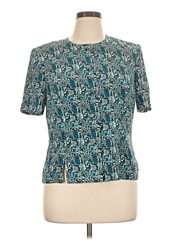 Leslie Fay Short Sleeve Blouse (view 1)