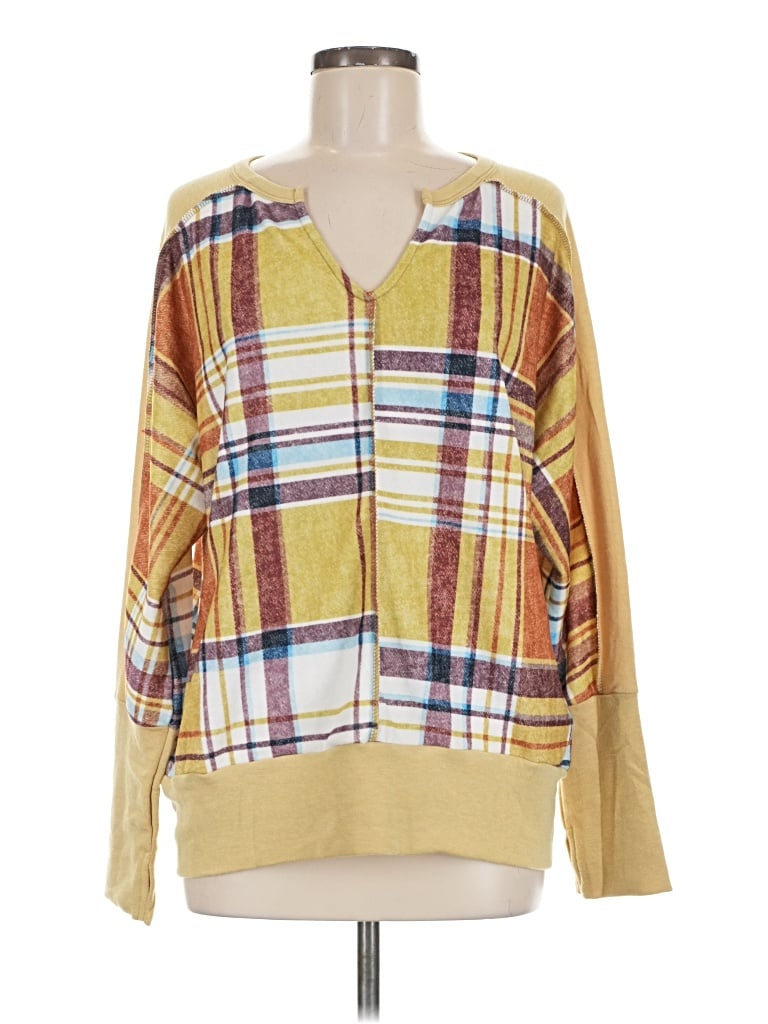 Pre-owned Bibi Pullover Sweater In Yellow