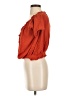 Madewell 100% Cotton Solid Orange Texture &amp; Thread Drawstring Top Size S - photo 5