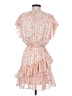 Aqua 100% Polyester Paisley Orange Cocktail Dress Size XS - photo 2