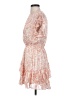 Aqua 100% Polyester Paisley Orange Cocktail Dress Size XS - photo 5