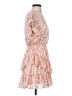 Aqua 100% Polyester Paisley Orange Cocktail Dress Size XS - photo 4