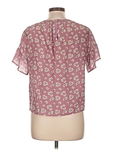 Tucker Short Sleeve Silk Top (view 2)