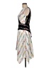 BCBGMAXAZRIA 100% Polyester Graphic Ivory Cocktail Dress Size 0 - photo 5