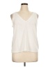 Halogen 100% Polyester Ivory Sleeveless T-Shirt Size XL - photo 1