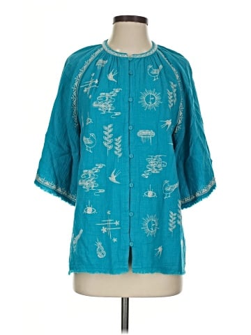 Johnny Was 3/4 Sleeve Blouse (view 1)