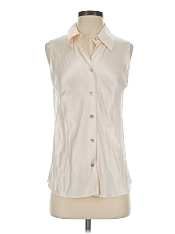 Vince. Sleeveless Silk Top (view 1)