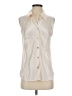Vince. 100% Silk Ivory Sleeveless Silk Top Size S - photo 1