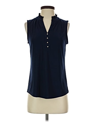 Perseption Concept Sleeveless Button-Down Shirt (view 1)