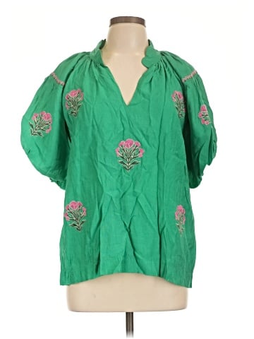 Umgee Short Sleeve Blouse (view 1)