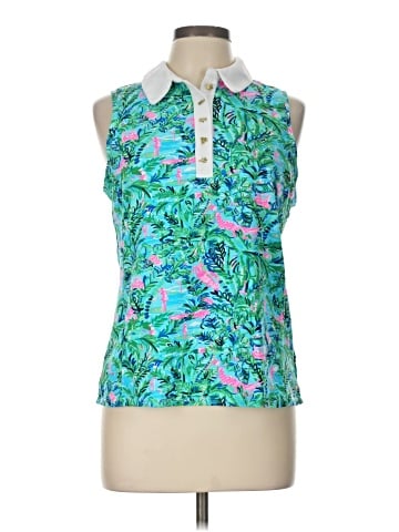 Lilly Pulitzer Luxletic Sleeveless Button-Down Shirt (view 1)