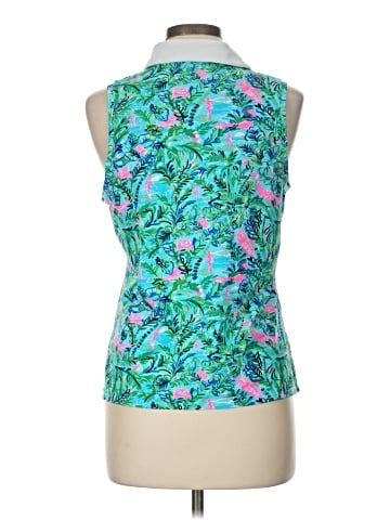 Lilly Pulitzer Luxletic Sleeveless Button-Down Shirt (view 2)
