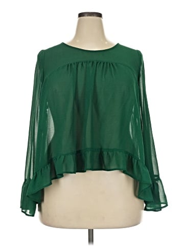 Xhilaration Long Sleeve Blouse (view 1)