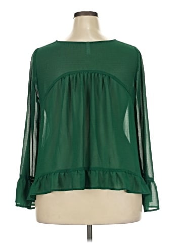 Xhilaration Long Sleeve Blouse (view 2)