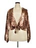 rue21 100% Polyester Brown Long Sleeve Blouse Size 2X - photo 1
