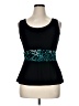 Perceptions Teal Sleeveless Blouse Size 14 - photo 1
