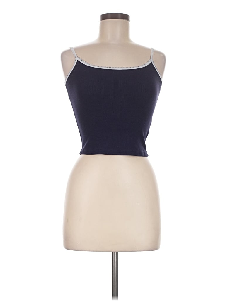Pre-owned Edikted Tank Top Blue Strapless Neckline Tops