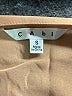 CAbi 100% Polyester Tan Short Sleeve Blouse Size S - photo 7