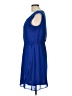 AB Studio 100% Polyester Solid Blue Casual Dress Size L - photo 5
