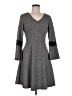 Elle Tweed Gray Casual Dress Size M - photo 1