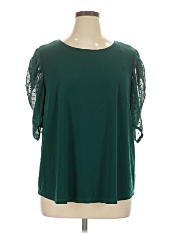 Adrianna Papell Short Sleeve Blouse (view 1)