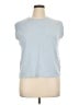 A New Day 100% Cotton Blue Short Sleeve Top Size XL - photo 1